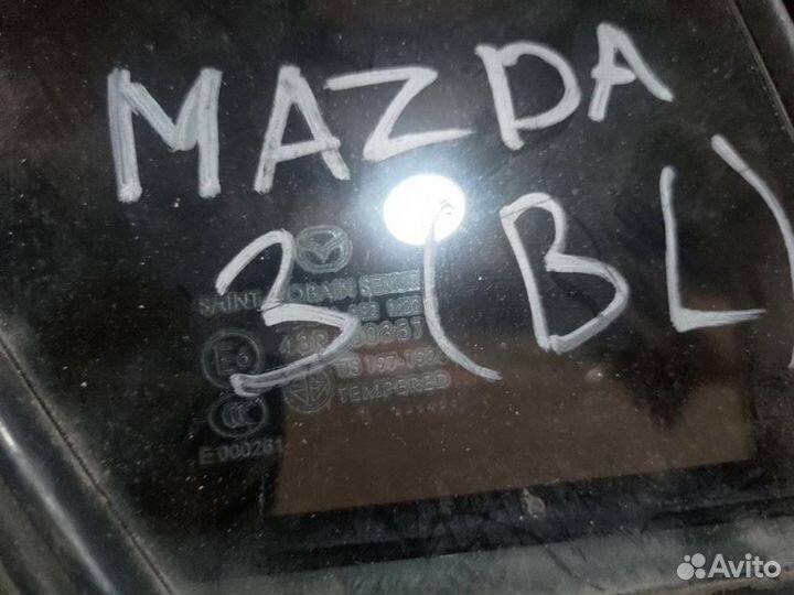 Стекло двери задней правой (форточка) mazda Mazd