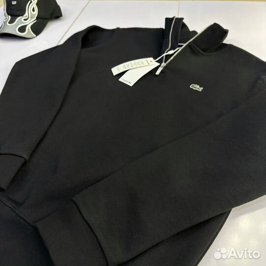 Свитшот с воротником полузамок Lacoste