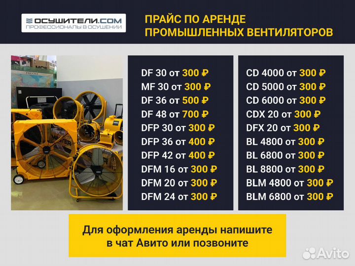 Строительный осушитель Master DHP 65