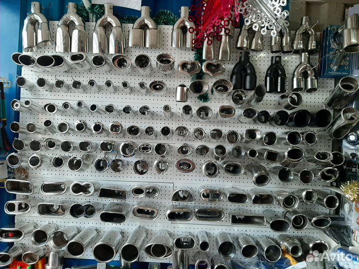 Насадка на глушитель (нержавейка) двойная