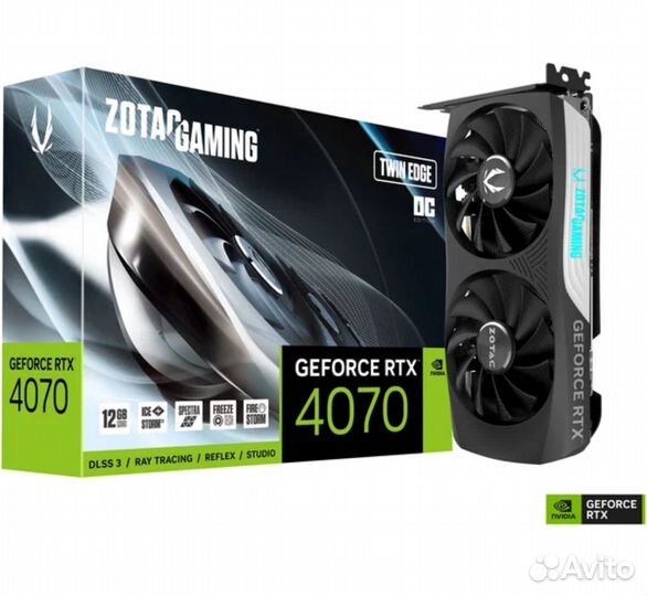 Видеокарта Zotac Gaming Geforce rtx 4070 twin edge