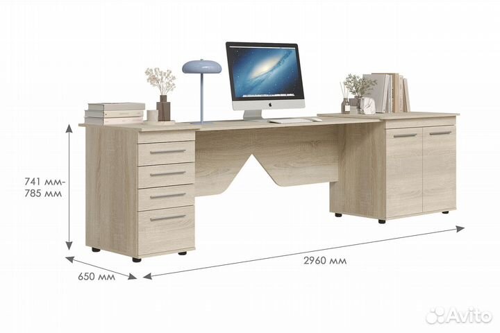 Стол письменный раздвижной Бриз-4