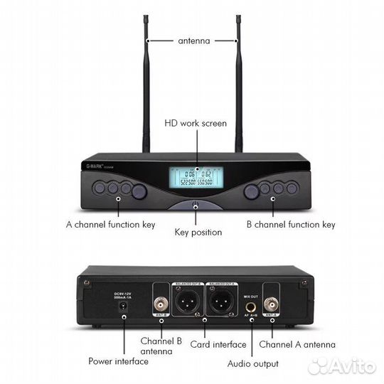 Микрофон для караоке радиомикрофон радиосистема