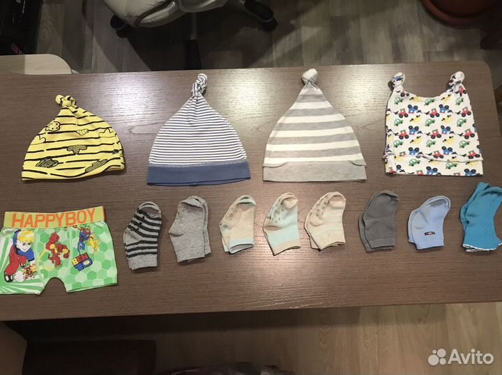 Шапки х/б 44-46, носки