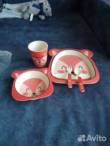 Набор детской бамбуковой посуды