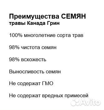 Газонная Трава Низкорослая ECO, Семена для Газона