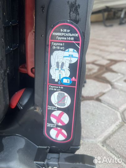 Детское автокресло 9 до 36 кг isofix