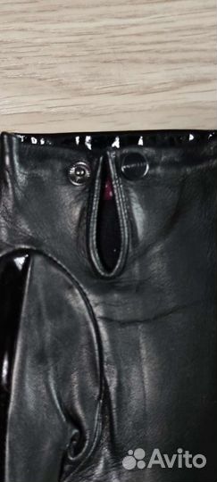 Кожаные женские перчатки