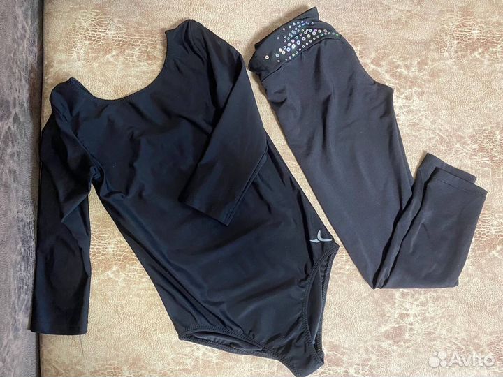 Купальник гимнастический + лосины 98-116