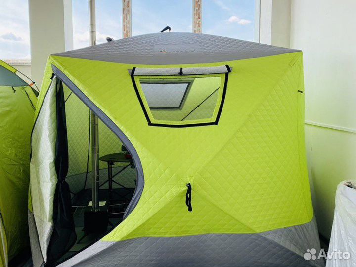 Палатка куб зимняя-летняя мобильная походная баня