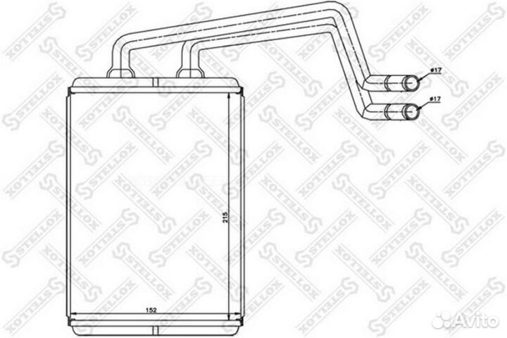 Stellox 82-05017-SX Радиатор печки Hyundai El