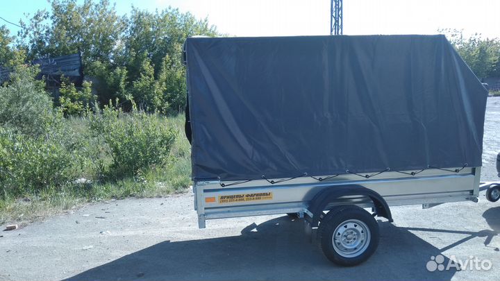 Прицеп кмз 7194 С1М мастер-м 2,7 м. с тентом 1,5 м