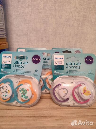 Avent ultra air night авент новые соски пустышки