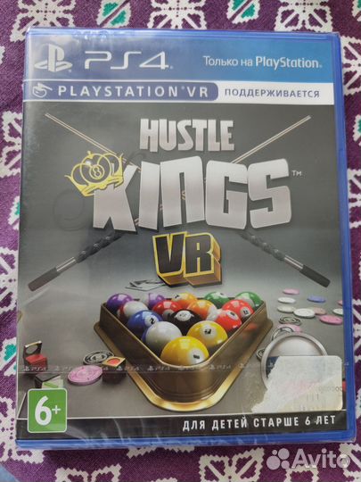 Игра PS4 Бильярд hustle kings VR, новая