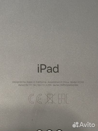 iPad air 4 64gb дефектный процессор