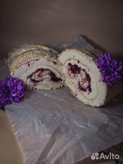 Меренговый рулет