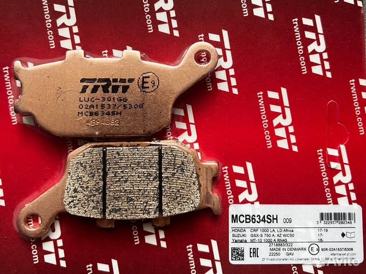 В наличии) Колодки TRW mcb634sh mcb 634 sh мото