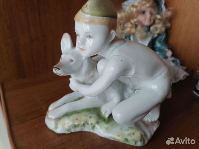 Статуэтка СССР фарфор Юный пограничник