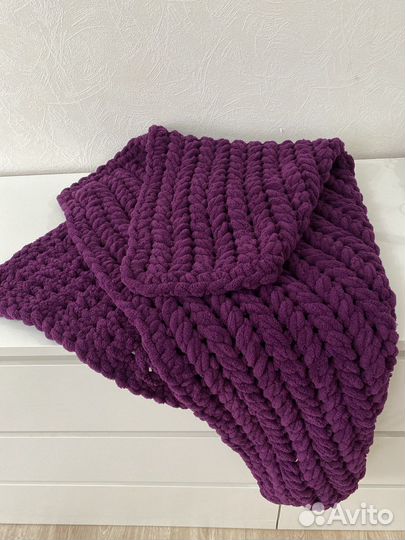 Плюшевый детский плед ручной работы