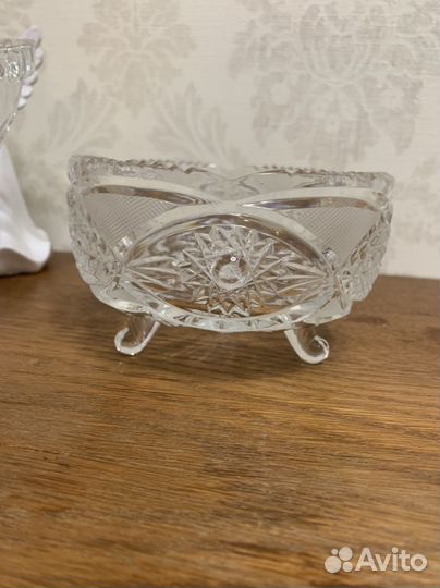 Хрустальные вазочки времен СССР