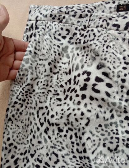 Брюки Zara леопардовые 42-44