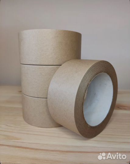 Скотч бумажный 48 мм x 50 м, 3 шт