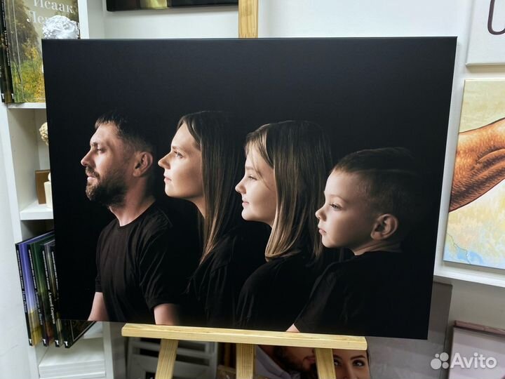 Портрет по фото на холсте