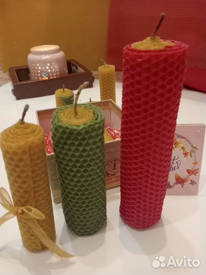 Свечи из медовой вощины