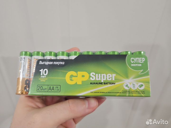 Батарейки щелочные аа GP Super Alkaline 20 шт