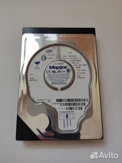 HDD 40gb, ide, размер 3,5 дюйма