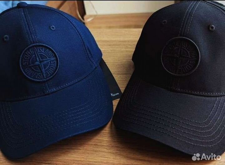 Бейсболка Stone Island,black,blue,new