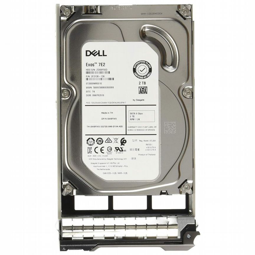 [W8FW5] Жесткий Диск Dell 2tb 7200 Sata3 3.5" Hdd W8fw5