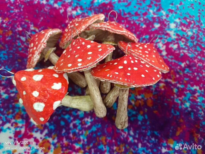 Ватные елочные игрушки новые