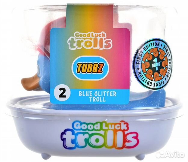 Уточка Good Luck Trolls: Blue Glitter Troll