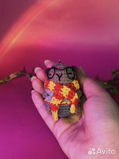 Капибара брелок (Гарри Поттер), амигуруми