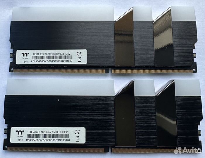 Thermaltake tough RGB (8 гб x 2 шт.) DDR4 3600 мгц