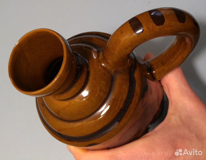 Кувшины: с 6 стопками и со стаканом - глиняные