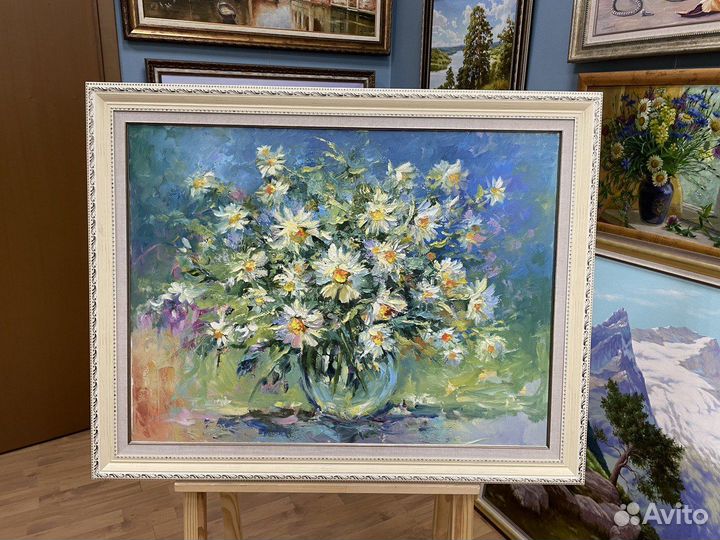 Картина маслом, цветы 