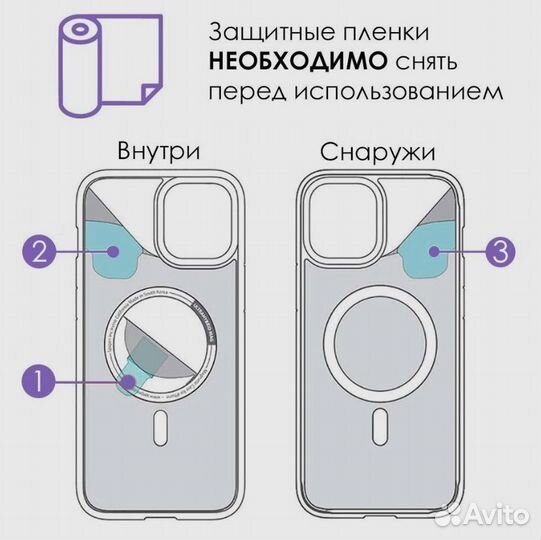 Чехол iPhone 11 с MagSafe, противоударный, белый