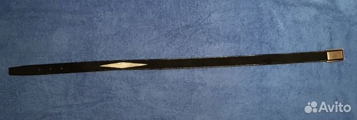 Мужской ремень из кожи ската, пряжка- шпилька