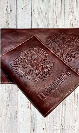 Обложка для паспорта новая натуральная кожа
