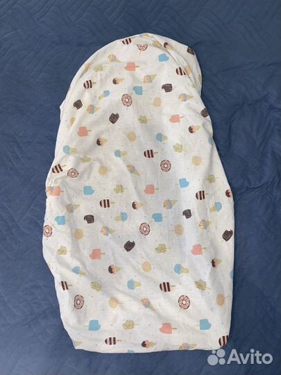 Детские простыни на резинке на овальную кроватку