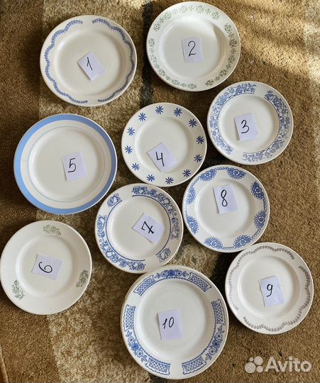 Тарелки плоские СССР