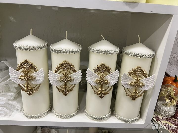 Свечи на крещение крестины таросики корзины