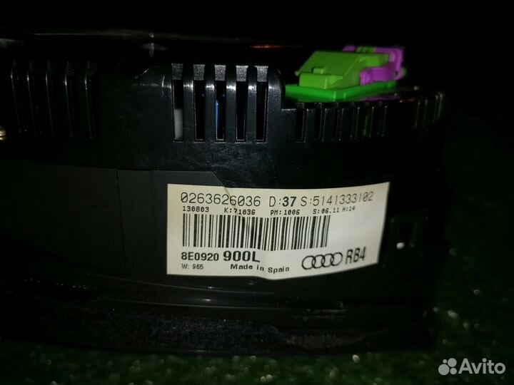 Спидометр (панель приборов) 8E0920900 Audi A4 B6 A