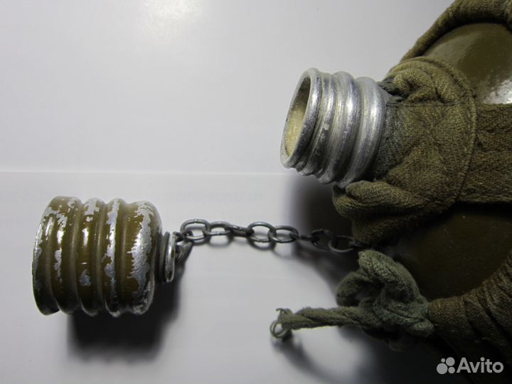 Фляжка б/у солдатская в чехле (СССР)