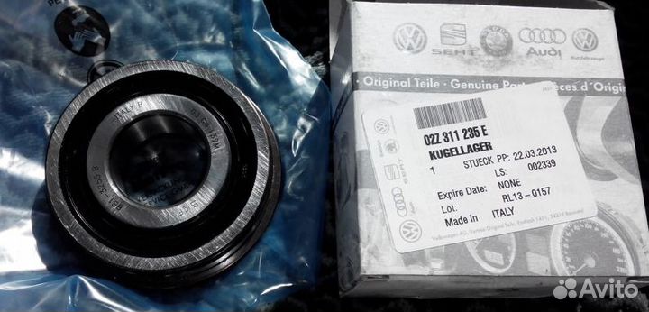 Шарикоподшипник радиальный 30х72х21 02Z311235E VAG