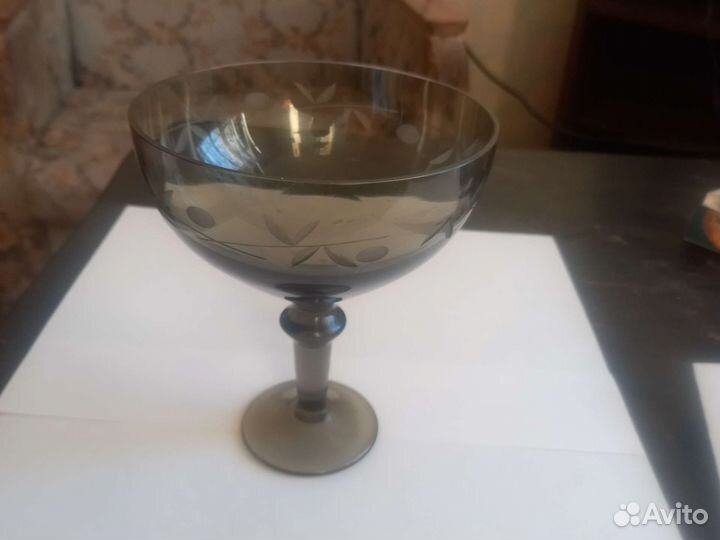 Ваза СССР цветное стекло