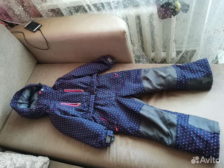 Зимний комбинезон для девочки 128