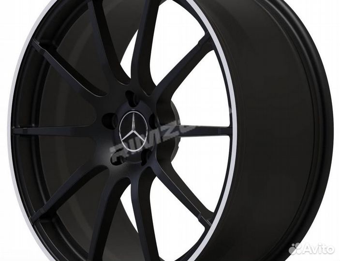 Кованый диск в стиле Mercedes R21 5x112. Примерка